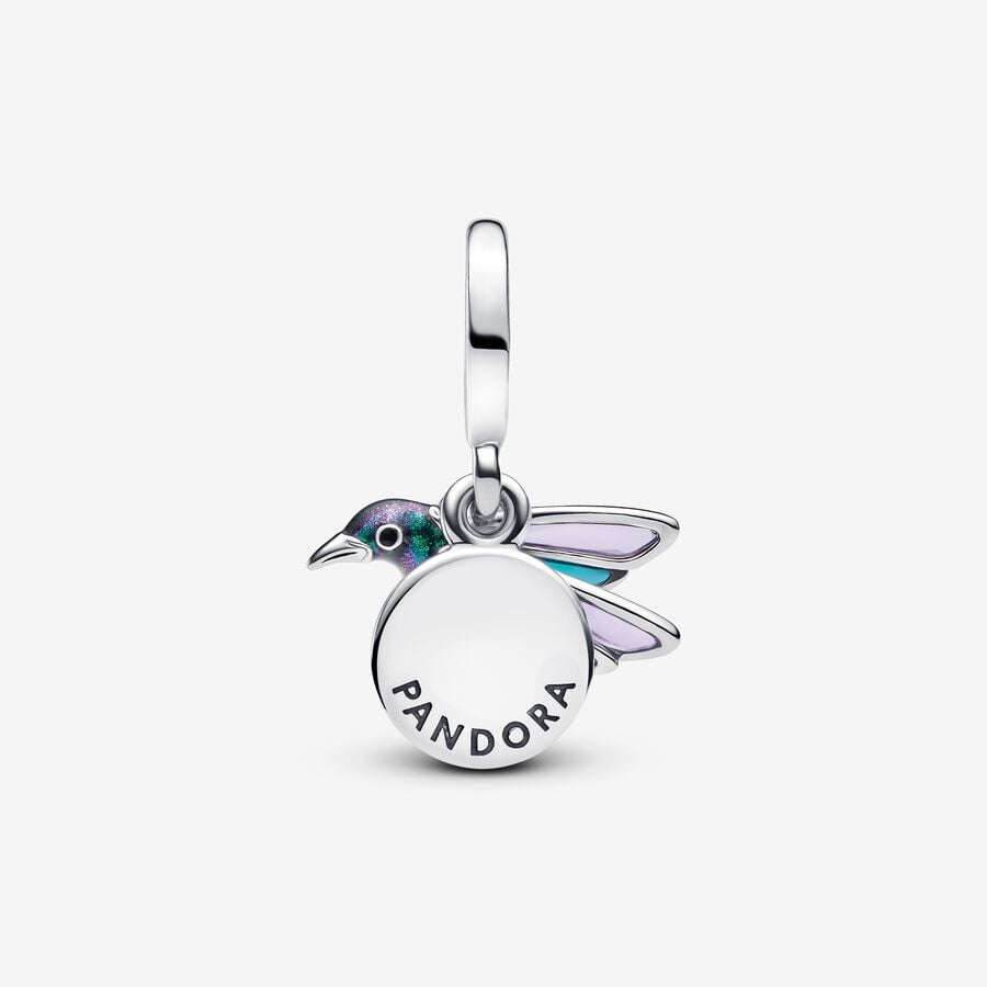 Pandora Hummingbird Double Dangle Charm