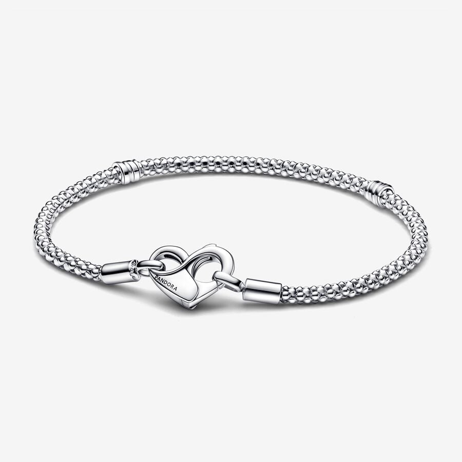 Pandora Moments Studded Silver Chain Bracelet
